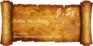 Juha Szilvia névjegykártya